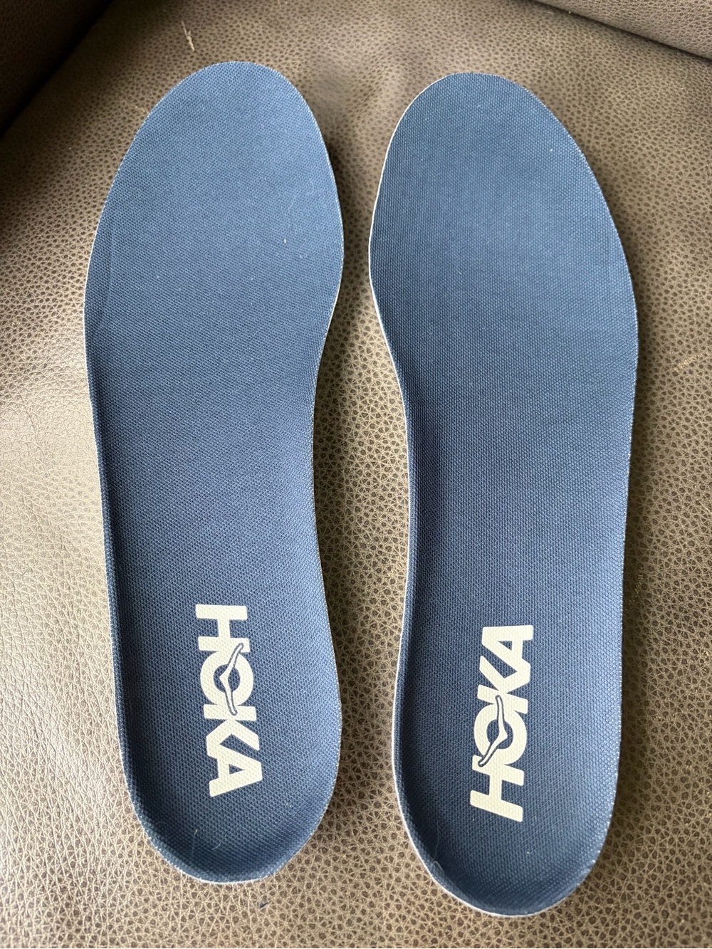 BRAND NEW Hoka Navy Blue white Logo Pair of Replacement Insoles - Picture 1 of 3